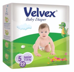 Velvex Baby Diaper - Junior (Eco Pack)