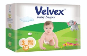 Velvex Baby Diaper - Midi (Eco Pack)