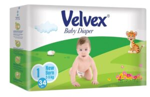 Velvex Baby Diaper - Newborn (Eco Pack)