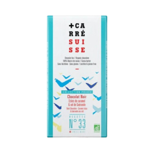 Dark chocolate, caramel chips & Guérande sea salt